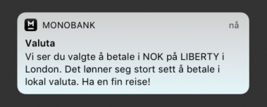Monobanks app skal gi skreddersydde varslinger – direkte på telefonen